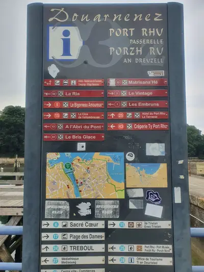 Pancarte Port Rhu Douarnenez