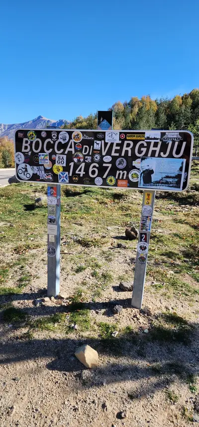 Panneau du Col de Vergio