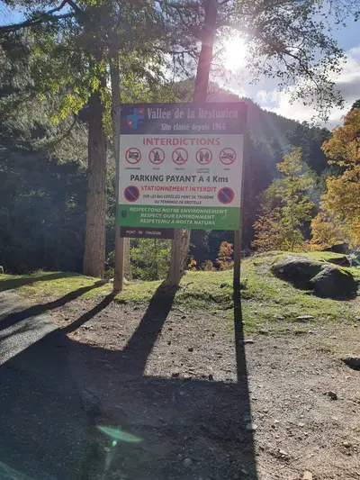 Interdiction de dormir dans les gorges