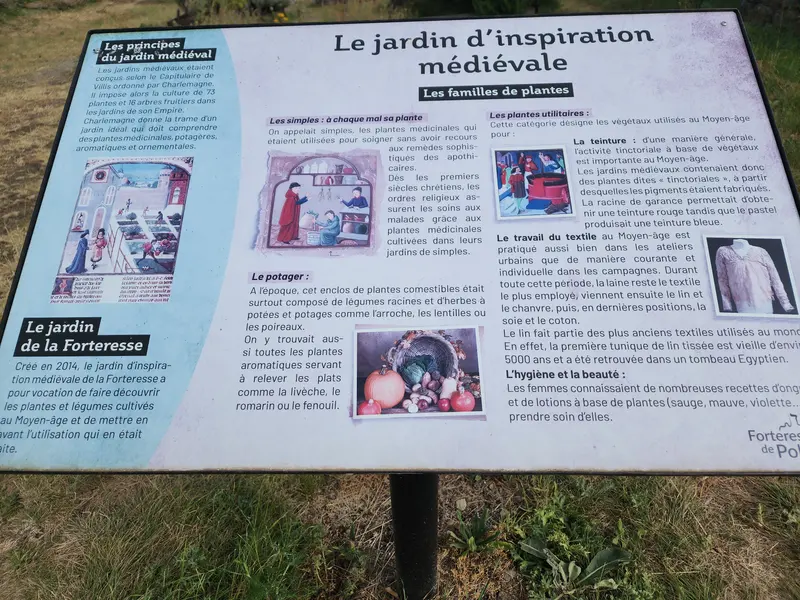 Explication sur les jardins médiévaux