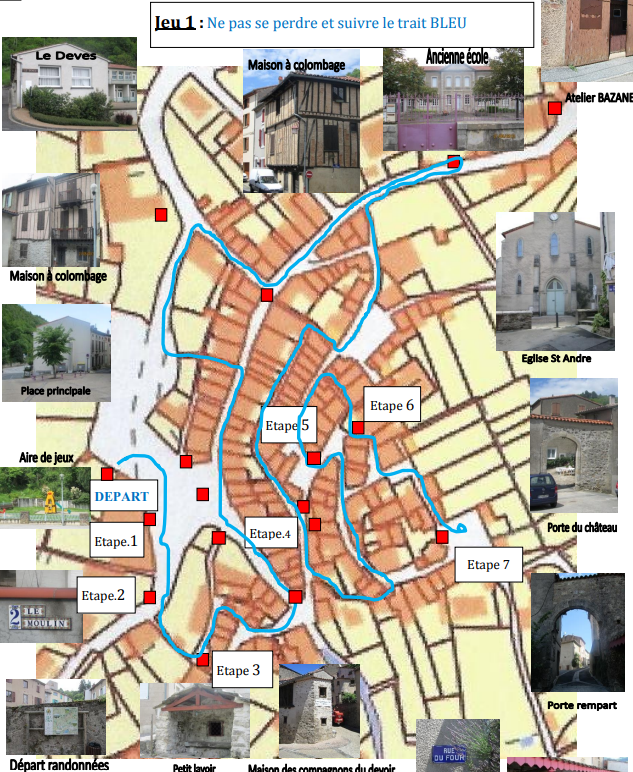 plan du village d'Aussillon village