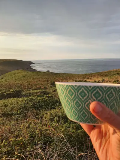 Petit déjeuner en bord de mer