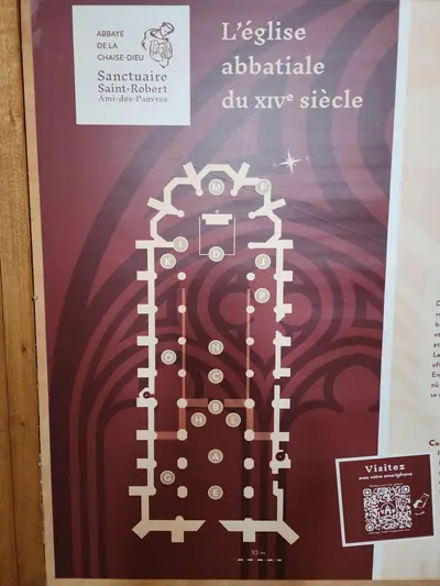 Plan de l'abbaye de La Chaise-Dieu