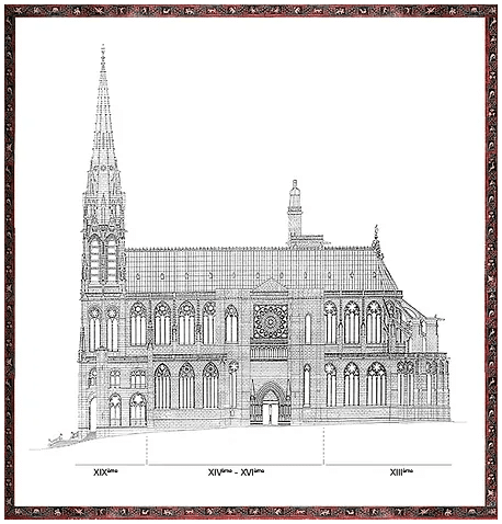 Plan cathedrale clermont ferrand viollet le duc