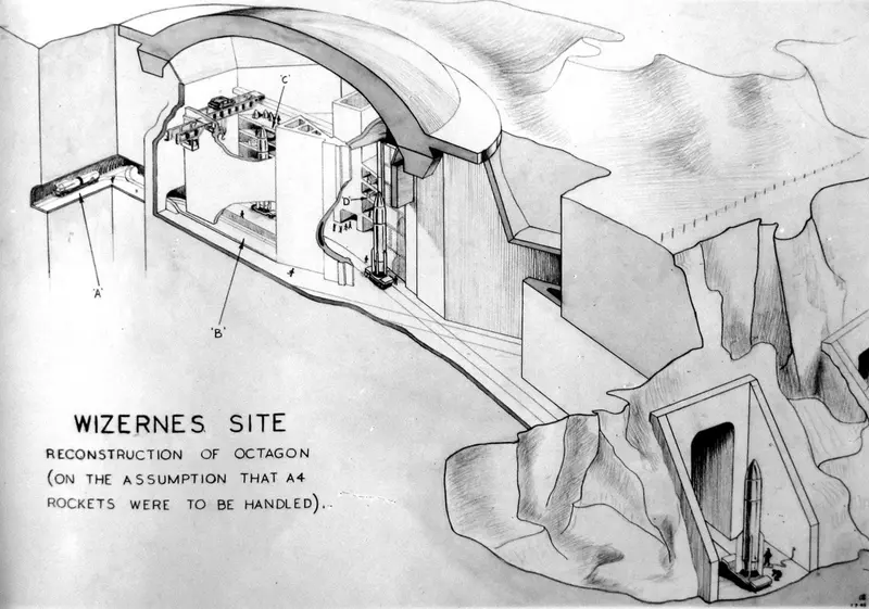 plan de la coupole d'Helfaut