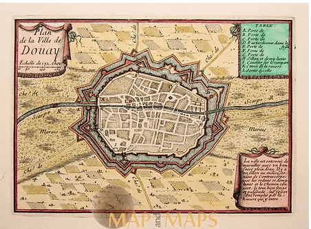 Plan douai moyen age