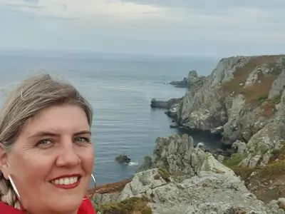 Moi à la Pointe du Van