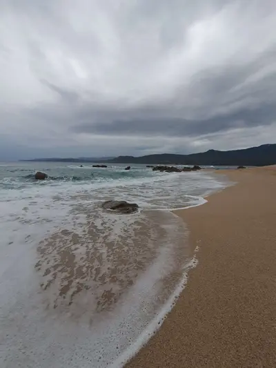 Pluie et vagues à Propriano