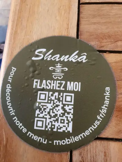 QR Code menu Restaurant bar le Shanka