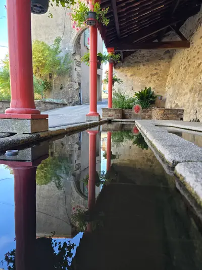 reflets dans le lavoir