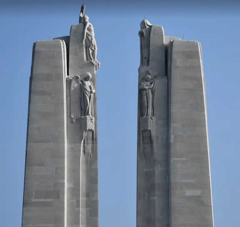 Sommet du mémorial de Vimy