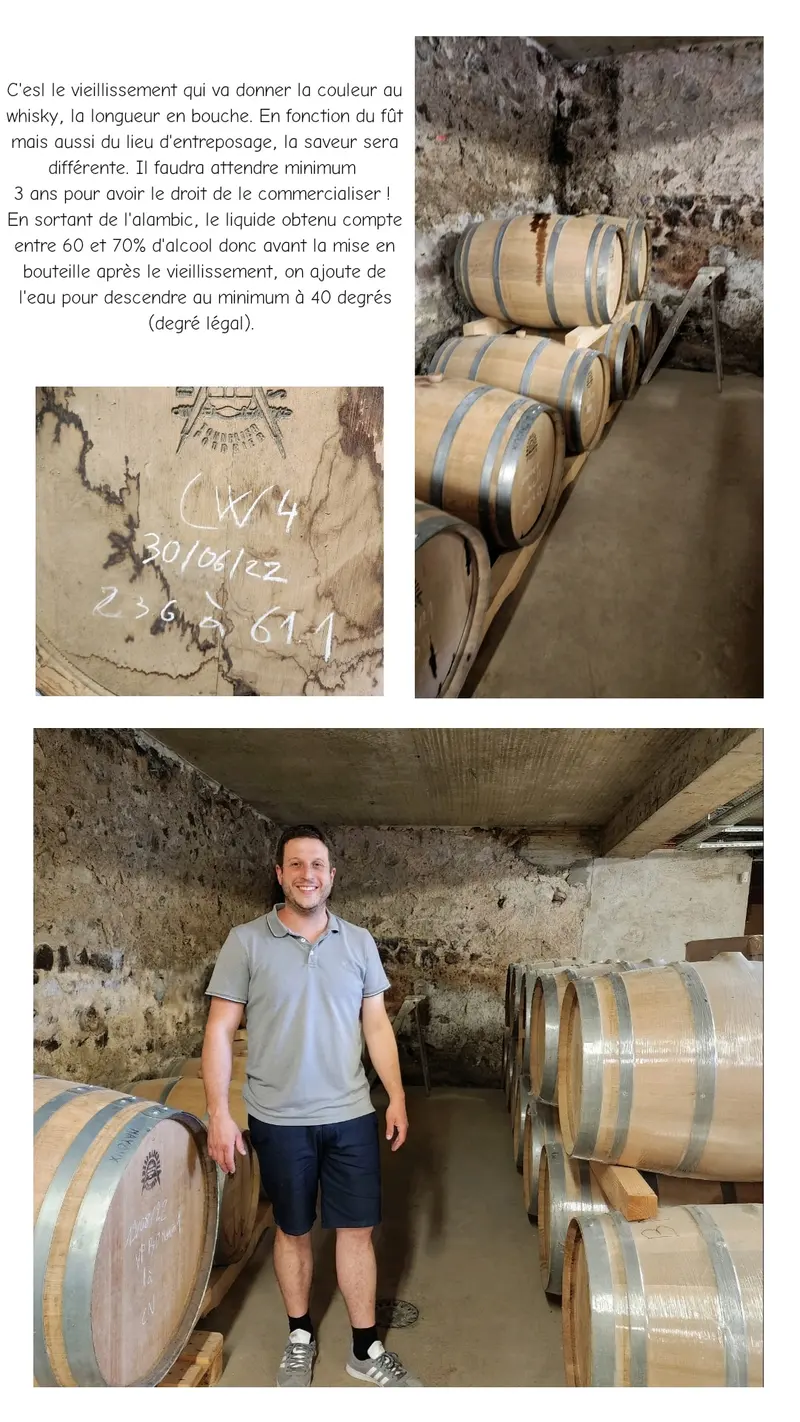 vieillissement du whisky dans des fûts