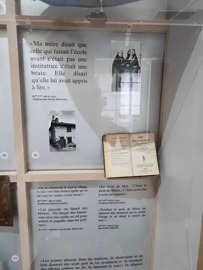 Témoignages d'anciennes dentellières au musée de Retournac