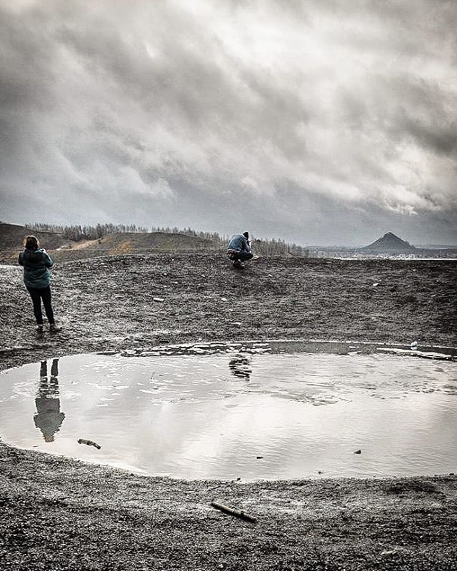 Photographes sur le terril de Oignies