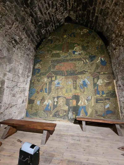 Peinture de Gires à la tour des Anglais de SAUGUES