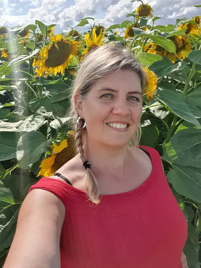 Florandophoto dans un champ de tournesols