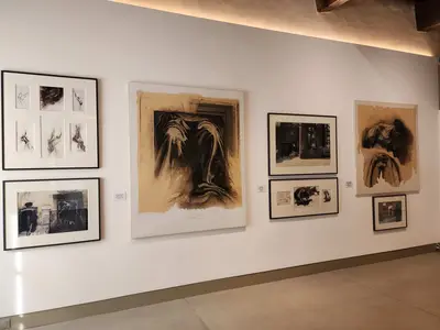 Collage Ernest Pignon au Doyenné à Brioude