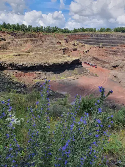 Carrière d'extraction de pouzolane