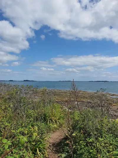 Vue de la mer depuis l'île aux Moines