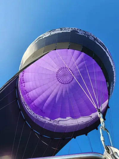 Voile depuis la nacelle